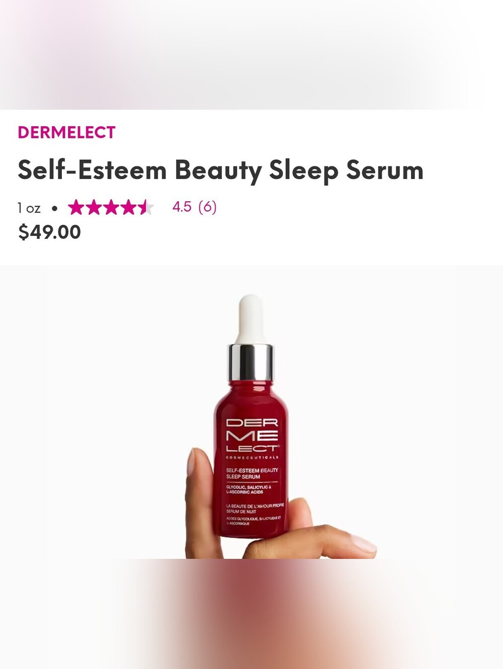 Laura Geller Self-Esteem Beauty Sleep Serum